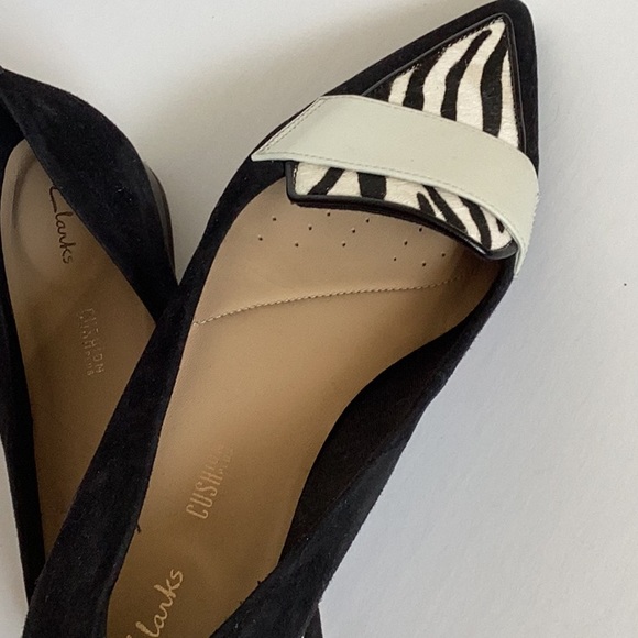 Clarks Laina5 zebra accent loafer EUC - Picture 3 of 4